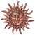 Pure Black Metal Sun Wall Hanging And Decorative Art By Bharat Haat BH05006