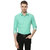 Entigue Men's Solid Party Light Green Shirt