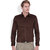 Entigue Men's Solid Formal Brown Shirt