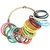 COLORFUL GLASS BANGLE-Size 2.4 (SET OF 24 STACK)