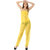 Yellow See Through Three Piece Pajama Set