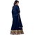 RapidDukan Semi-Stitched Navy Blue Color Long Anarkali Salwar Suit Dupatta Matrial DRISHTI NEW01