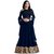 RapidDukan Semi-Stitched Navy Blue Color Long Anarkali Salwar Suit Dupatta Matrial DRISHTI NEW01