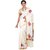 Fashionkiosks cream cotton kerala kasavu Printed MURAL ART work  saree with  Attached Blouse