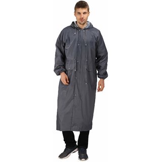 Buy REAL Rainwear Nylon and PVC Solid Scooter Coat for Men - Grey Online @  ₹1160 from ShopClues