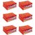 Kuber Industries Saree Cover Set of 6 Pcs in Bandhani Cloth Material (Red)