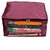 Kuber Industries™ Saree cover large size upto 15 Sarees in Purple Satin Set of 12 Pcs / Wedding Gift