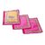 Kuber Industries™ Single Packing Saree Cover Set Of 3 Pcs (Designer Lace) Pink