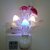 Peepalcomm Mushroom Auto Sensor LED Color Changing Night Lamp Wall Lamp Light -Red