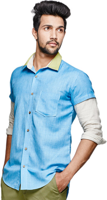 SINGLE by Ranbir Kapoor Men Checkered Casual Dark Blue Shirt - Buy SINGLE  by Ranbir Kapoor Men Checkered Casual Dark Blue Shirt Online at Best Prices  in India