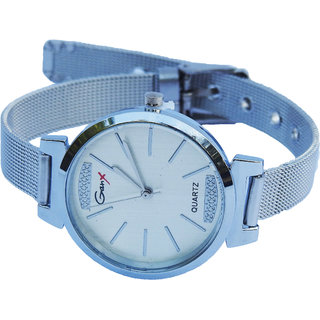 Genx steel wrist watch for womens store