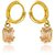 Mahi Gold Plated Dew Drops Earrings (ER1108712G)