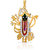 Mahi Gold Plated Shreenathji Pendant (PS1101401G)