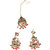 Jewels Kafe Gold Plated Earrings Maang Tikka Combo Set