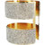JewelMaze Gold Plated White Austrian Stone Adjustable Kada-AAA1925