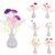 Bemoree Mushroom Auto Sensor LED Color Changing Night Lamp Wall Lamp Light -Purple