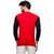 Demokrazy men's Red black patch T-shirt