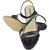 New Divas Black Slingback formal heel sandal