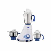 Preethi Blue Leaf Diamond 750-Watt Mixer Grinder, 3-Piece, Blue/White