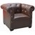 Ocala Leatherite One Seater Sofa In Brown Color