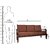 Cesaro Wooden Five Seater Sofa Set ( 3+1+1 )