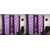 Vivek Homesaaz  4 Piece polyester  Window Curtain Set - 5ft, purple