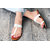 Some Thing Pink Women's White Flats