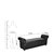 Myers Leatherite Chaise Lounge In Black Color