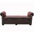 Haileah Leatherite Chaise Lounge In Brown Color