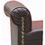 Haileah Leatherite Chaise Lounge In Brown Color