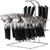Shhira Elegante Expression 24 pcs Cutlery Set with Stainless Steel Stand SL109 Black