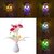 LUXANTRA Mushroom Auto Sensor LED Color Changing Night Lamp Wall Lamp Light -Red