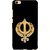 FUSON Designer Back Case Cover for Vivo V5 (Khalsa Khanda Guru Nanak Sikh Pendant Diamonds)
