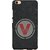 FUSON Designer Back Case Cover for Vivo V5 (V Is Ok Initial Red Glossy Round Icon V Random Red)
