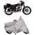 De AutoCare Premium Quality Silver Matty Two Wheeler Bike Body Cover For Royal Enfeeld Bullet