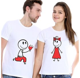 Will You Be Mine Couple Combo T Shirts