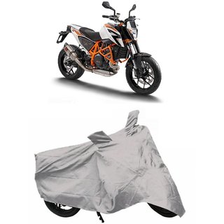 De AutoCare Premium Quality Silver Matty Two Wheeler Bike Body Cover For KTM Duke