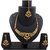 Gold Traditional Necklace In Maroon And Green Stones (AJN-SJ-103)
