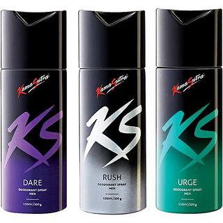 Kamasutra  Deodorant For Men (150ml each) Set of 3
