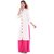 Mystique India Off white Princess cut Cotton kurti with colourful handcrafted tassels and buttons