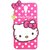Cantra Hello Kitty 3D Designer Back Cover For HTC Desire 620 - Pink
