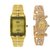 Hwt rectangle watch for mens+Aks dimond womens watch party wear combo pack