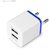 Advanced Dual USB Quick Charge 3.1A Wall Charger Adapter with Micro USB V8 Cable for Hi-Speed charging and Data Sync