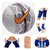 RetailWorld  Mercurial Veer White/Black Football (Size-5) with Fitness Items Combo (5 Items)