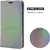 Ceego Magnetic Lock Flip Cover for Redmi Note 4 - Glossy Holographic Silver
