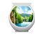 Asmi Collections Toilet Seat Beautiful Waterfall Wall Stickers