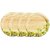 12.5 inch Leaf Design Round Dinner Lunch Serving Melamine Plastic Plate For All Occasions - 4 PCS