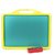 Avis Toyztrend Educational Alphabet Slate 2 In 1 To Learn Pictures, Spellings & Alphabets Along With Green Chalk Writing Board In Assorted Colour For Kids Ages 3+