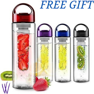 fruit bottle infuser detox water wellbeing juice multicolor bpa 800ml within plastic shopclues