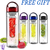 Wellbeing Within Fruit Infuser Water Bottle Plastic,Detox Juice Bottle, Fruit Infuser Detox BPA Free 800ml (Multicolor)
